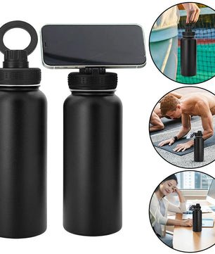 Insulated Water Bottle with Phone Mount