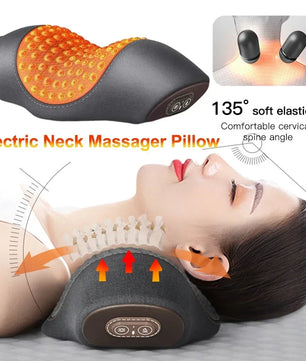 Electric Neck Massage Pillow Heating & Vibration