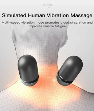 Electric Neck Massage Pillow Heating & Vibration