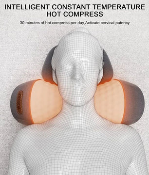 Electric Neck Massage Pillow Heating & Vibration