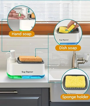 3-in-1 Dual Soap Dispenser Set