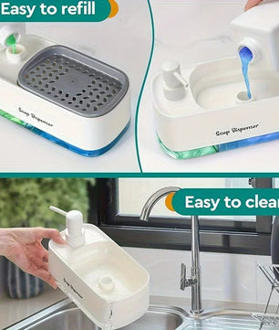 3-in-1 Dual Soap Dispenser Set