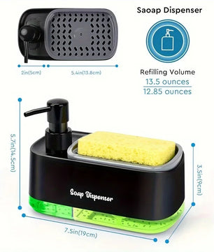 3-in-1 Dual Soap Dispenser Set