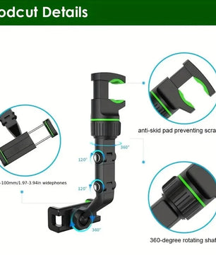 Multifunctional Rearview Mirror Phone Holder