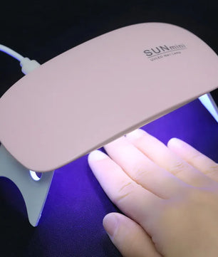 Gel Nail Wraps with UV Lamp Set