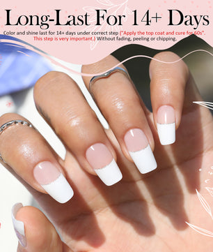 Gel Nail Wraps with UV Lamp Set