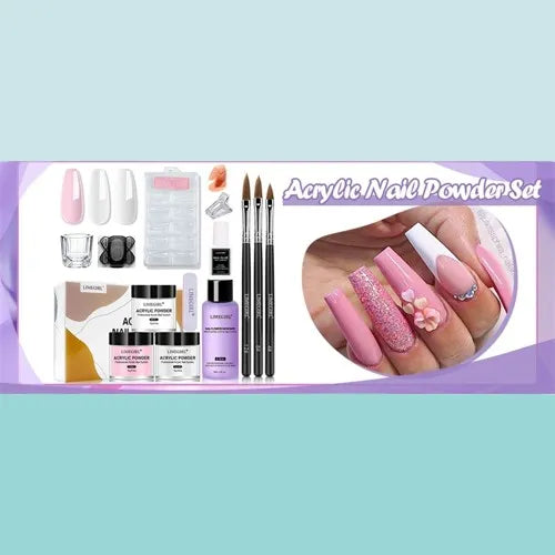 With Lamp Dryer Drill Machine Manicure Kit Polygels Gel Polish Soakoff Nail Art Tools Sets 220607