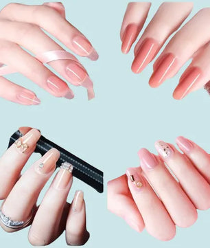 With Lamp Dryer Drill Machine Manicure Kit Polygels Gel Polish Soakoff Nail Art Tools Sets 220607