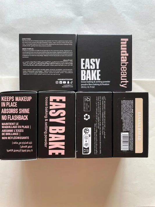 New Packing HUDA Beauty Easy Bake 8 Colors Makeup 20g Face Loose Baking Setting Powder Poudre Easy Bake