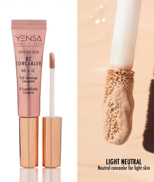Skin On Skin BB + CC Full Coverage Hyaluronic Serum Concealer
