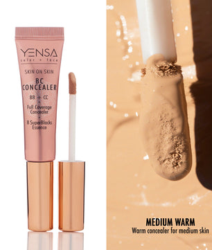 Skin On Skin BB + CC Full Coverage Hyaluronic Serum Concealer