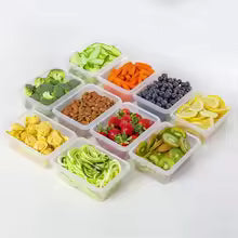Kitchen Food Contianers Set, Microwave Dishwasher Safe BPA FREE 10pcs 840ML Containers Set With 10stickers and Marker