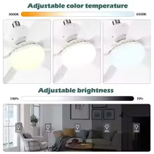 LED 40W ceiling fan light E27 with remote control