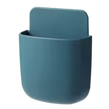 Wall Mounted Storage Box Mobile Phone Charging Holder Stand Rack Remote Control Storage Organizer Case For Air Conditioner TV