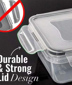 Kitchen Food Contianers Set, Microwave Dishwasher Safe BPA FREE 10pcs 840ML Containers Set With 10stickers and Marker