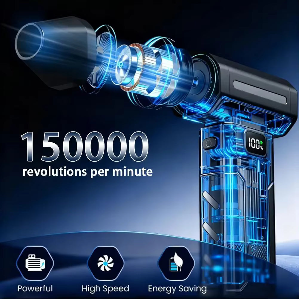 X8 Brushless Turbo Jet Fan Blower 150000RPM Powerful Electric Air Blower