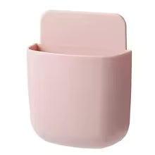 Wall Mounted Storage Box Mobile Phone Charging Holder Stand Rack Remote Control Storage Organizer Case For Air Conditioner TV