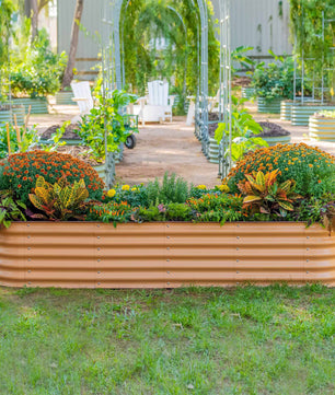 17" Tall 9 In 1 Large Modular Metal Raised Garden Bed Kit