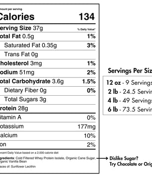 Whey Protein Isolate with Organic Vanilla