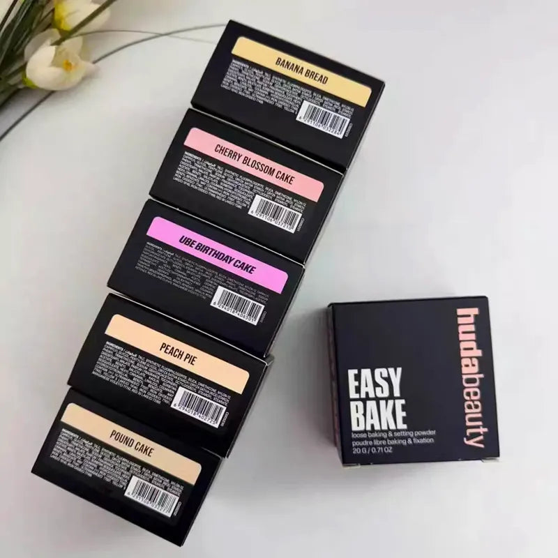 New Packing HUDA Beauty Easy Bake 8 Colors Makeup 20g Face Loose Baking Setting Powder Poudre Easy Bake