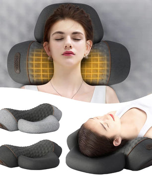 Electric Neck Massage Pillow Heating & Vibration