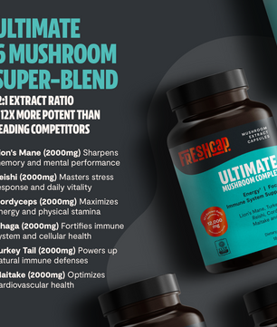Organic Mushroom Complex Supplement Capsules
