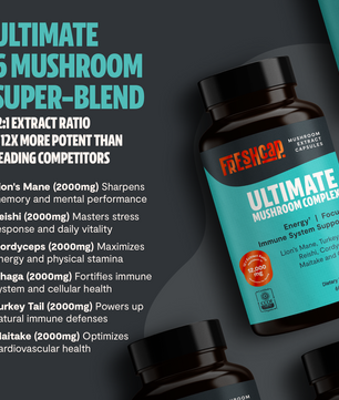 Organic Mushroom Complex Supplement Capsules