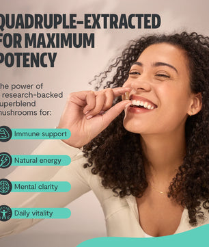 Organic Mushroom Complex Supplement Capsules