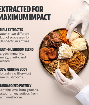 Organic Mushroom Complex Supplement Capsules