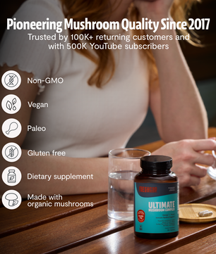 Organic Mushroom Complex Supplement Capsules