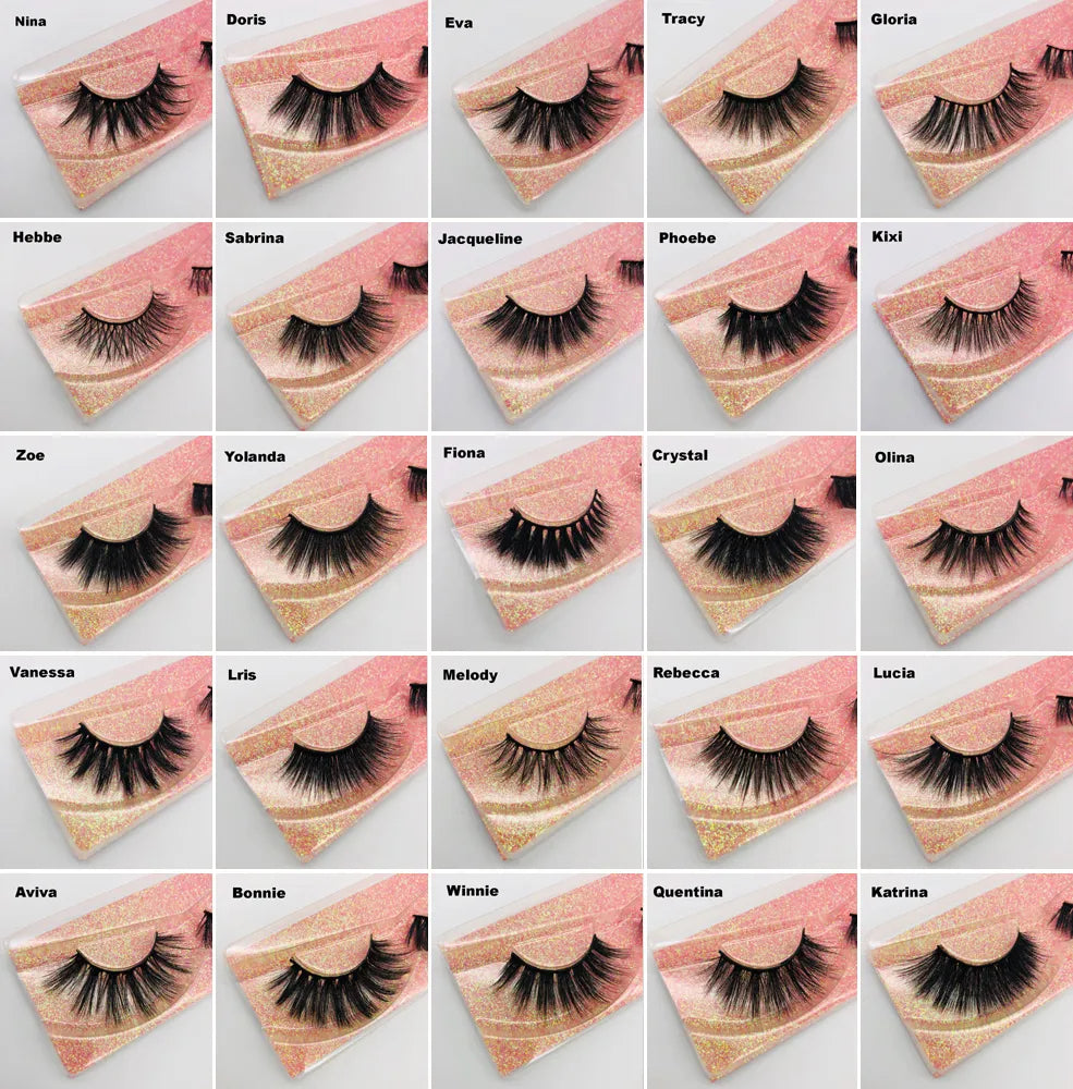 10 pieces 3D eyelashes