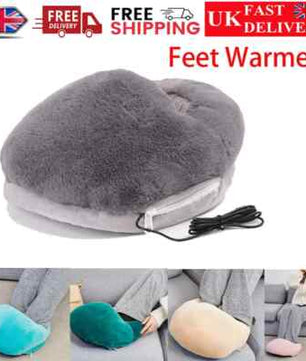 USB Heating Shoes Feet Warmer Slippers with Electric Heating Pad