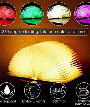 Wooden Book Light