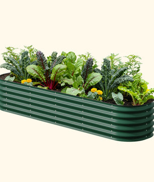17" Tall 9 In 1 Large Modular Metal Raised Garden Bed Kit