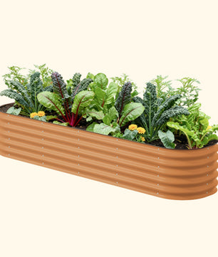 17" Tall 9 In 1 Large Modular Metal Raised Garden Bed Kit