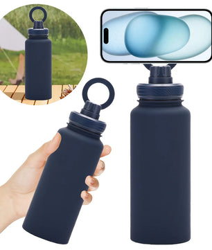 Insulated Water Bottle with Phone Mount